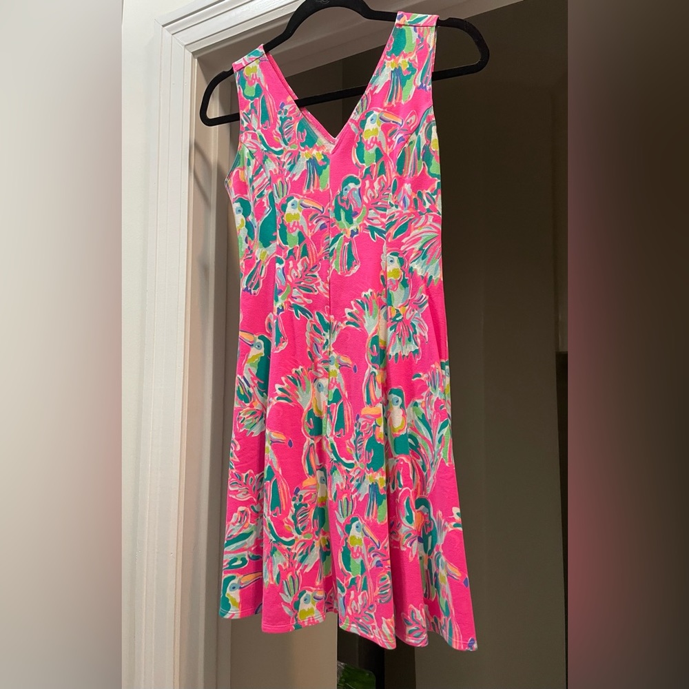 Lilly Pulitzer Pink Toucan Dress - Size XXS